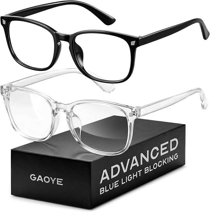 Gaoye Blue Light Blocking Glasses 2 Pack